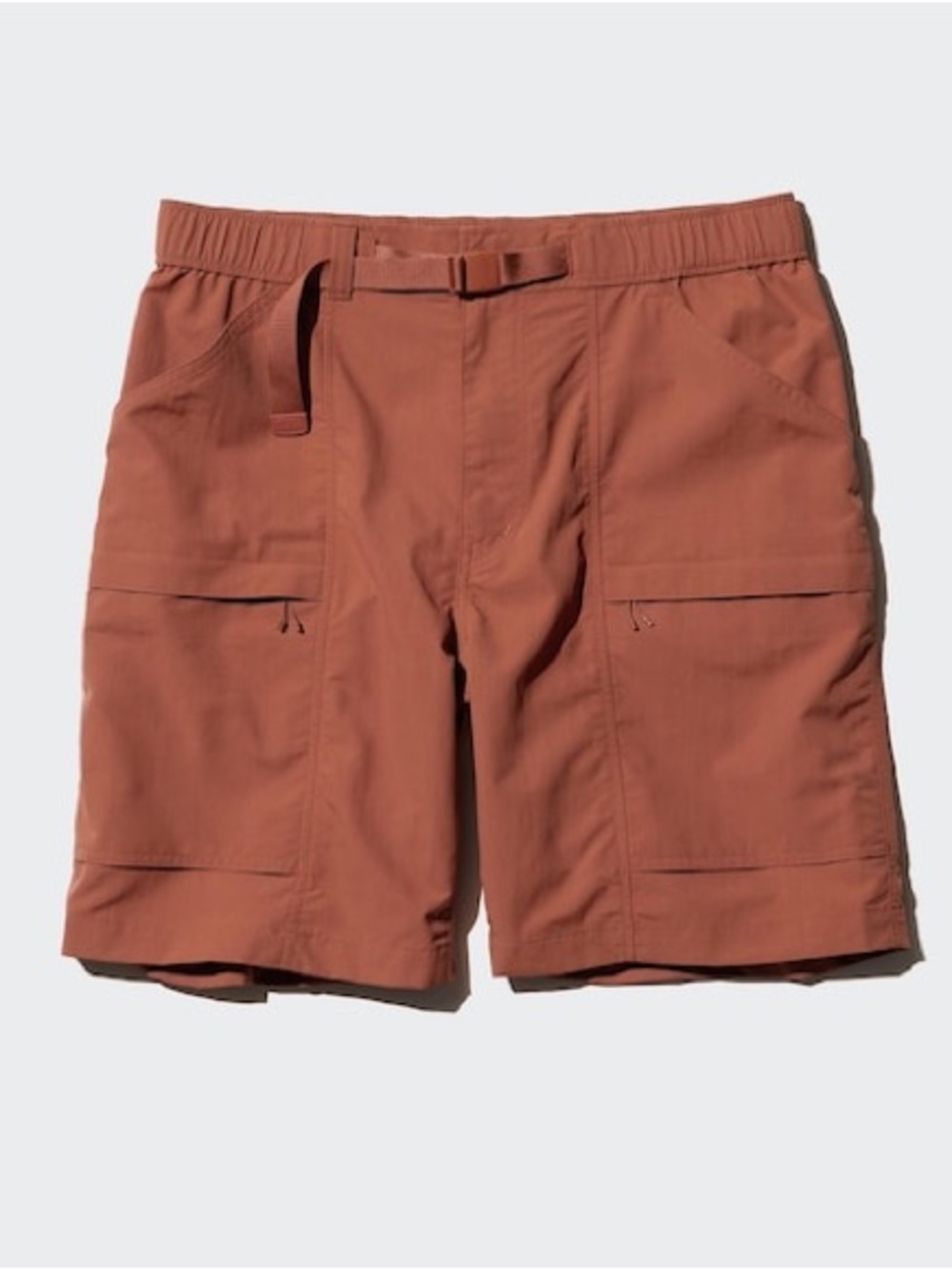 Uniqlo Men’s Geared Shorts in Dark Orange Size Large Utility Nylon